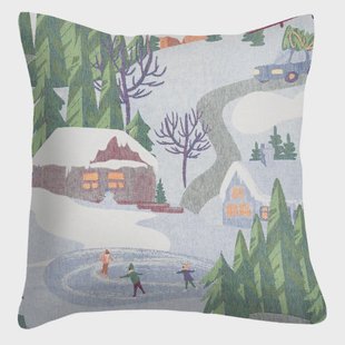 Ekelund Linneväveri Vinterliv kussenhoes 40x40 cm Multi