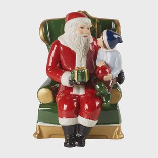 Villeroy & Boch Christmas Toys Kerstman in fauteuil Rood