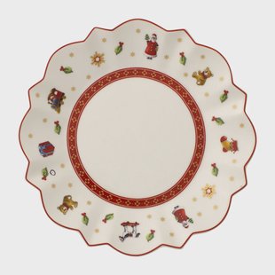 Villeroy & Boch Toy's Delight bordje Ø18 cm Wit-rood