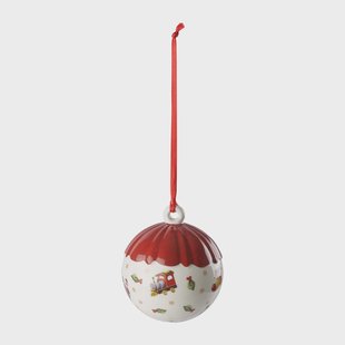 Villeroy & Boch Toy's Delight Decoration kerstbal Ø6 cm Wit-rood