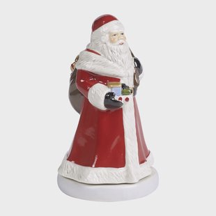 Villeroy & Boch Nostalgic Melody muziekdoos kerstman Rood-wit