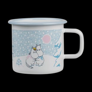 Muurla Moomin emaille mok 37 cl Let it snow
