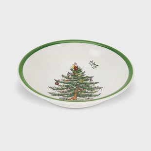 Spode Christmas Tree schaal Ø15 cm White-green-red