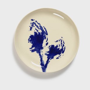 Serax Ottolenghi Feast bord S Ø19 cm 2-pack White-artichoke blue