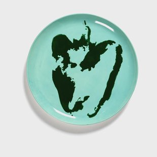 Serax Ottolenghi Feast bord L Ø26,5 cm 2-pack Azure-pepper green