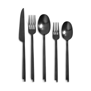 Serax Dune bestekset 5-delig geschenkdoos Black