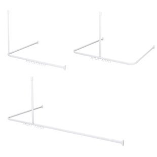 Douchegordijnstangset Sealskin Easy Roll 90x90x90 cm Wit