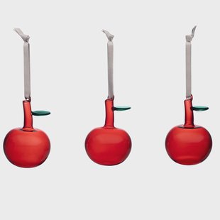 Iittala Iittala glazen appel 3-pack Rood