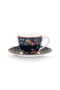 Pip Studio Espresso Kop & Schotel Berry Blues Blauw