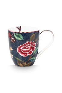 Pip Studio Mok XL Flower Blues Blauw
