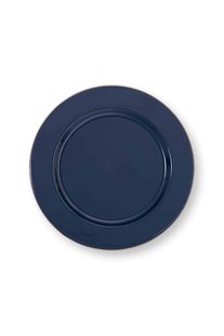 Pip Studio Metalen Schaal Donkerblauw 32cm - Officiële Webshop