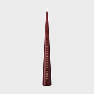 ester & erik ester & erik kalenderkaars 37 cm 44/2 deep wine