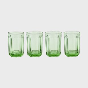 Serax Fish & Fish drinkglas 40 cl 4-pack Green Green Serax Fish & Fish drinkglas 40 cl 4-pack Green Green