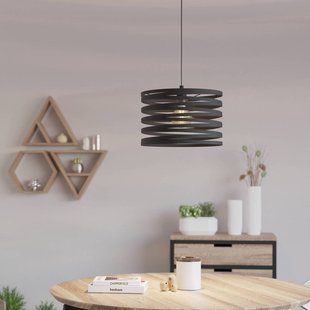 EGLO Hanglamp Cremella, Ø 37 cm, zwart, staal