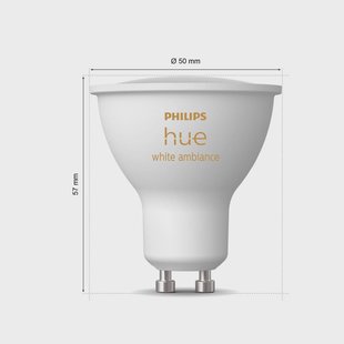 Philips Hue White Ambiance GU10 4,2W reflectorlamp 3-pack