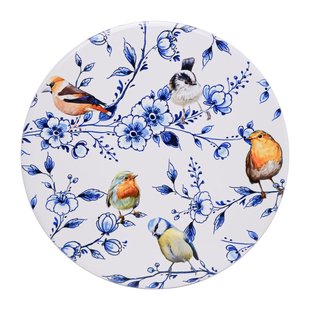 Pannenonderzetter Bosvogels met bloesem