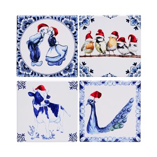 Onderzetters kerst 4 st.