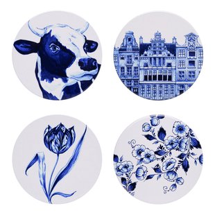Onderzetters Hollandse plaatjes set van 4 Onderzetters Hollandse plaatjes set van 4