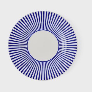 Spode Steccato saladebord Ø22 cm Blauw-wit