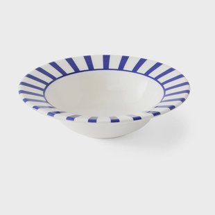 Spode Steccato ontbijtschaal Ø19 cm Blauw-wit