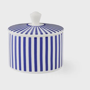 Spode Steccato suikerpot met deksel 29 cl Blauw-wit