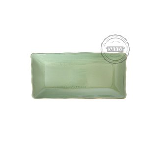 Gresnovo - bord Organica Vert Lichen - handgemaakt in Portugal - 20 x 10 cm