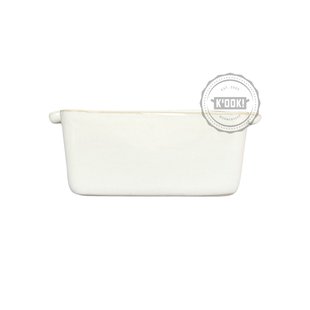 Ovenschaal Actual Blanc Banquise - handgemaakt in Portugal - 13 x 13 cm