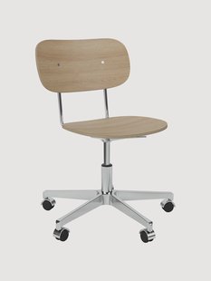 Houten bureaustoel Co, in hoogte verstelbaar