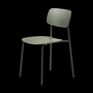 Julan kunststof eetkamerstoel olijfgroen