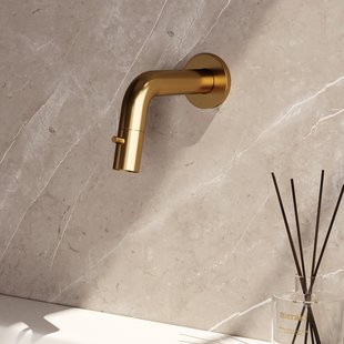 Inbouw Fonteinkraan Brauer Gold Edition Inkortbaar Goud Geborsteld PVD