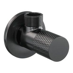 Hoekstopkraan Brauer Gunmetal Carving Edition Compleet Met Slang Gunmetal Geborsteld PVD