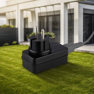 Briloner Insteekbare voeding 3924015 voor 12 V buitenlampen, zwart