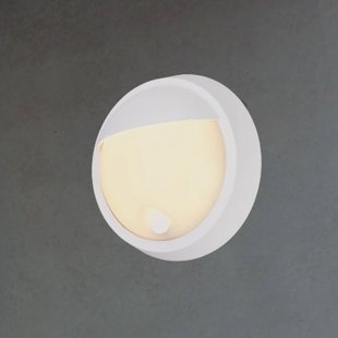 Briloner LED buiten wandlamp 3784016, wit, touchdimmer, Ø 17 cm