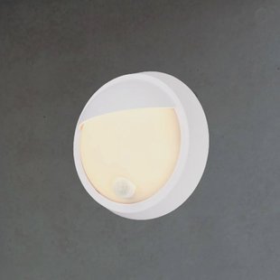 Briloner LED buiten wandlamp 3785016 wit bewegingsmelder Ø 17 cm