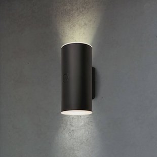Briloner LED buiten wandlamp 3786015, zwart Touchdimmer omhoog/omlaag