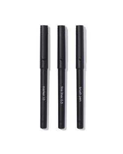 HEMA Brushpen en fijnschrijvers - 3 stuks