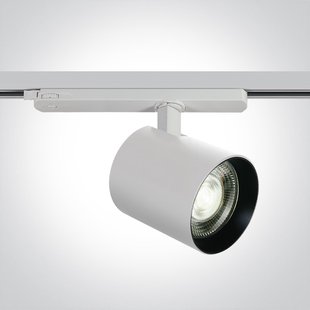 ONE Light COB Cylinder - rail spot met COB LED - 3-fase railsysteem - Ø 9 x 20 cm - 30W LED incl. - zwart - witte lichtkleur