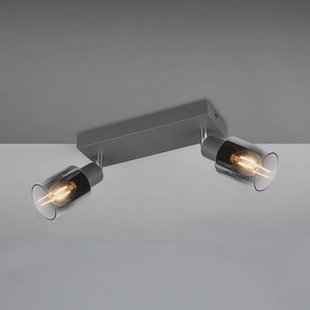 Reality Leuchten Cadiz plafondspot, 2-lamps, E14, antraciet