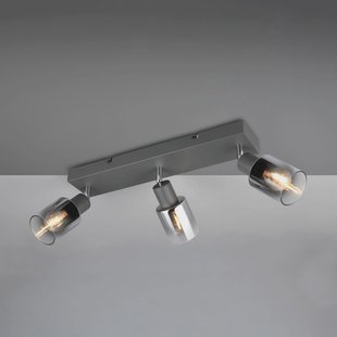 Reality Leuchten Cadiz plafondspot, 3-lamps, E14, antraciet