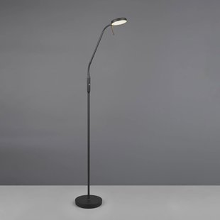 Reality Leuchten LED oplaadbare vloerlamp Moreno, mat zwart, CCT, dimbaar