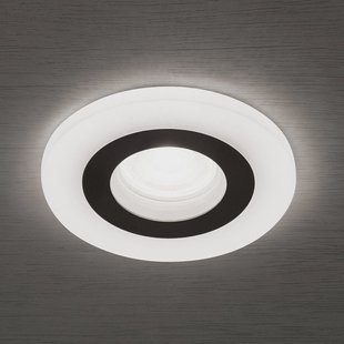 ORION Glow inbouwspot, zwart, metaal, Ø 11 cm, GU10