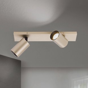 ORION Spot Sean, 2-lamps, goudkleurig, metaal, draaibaar