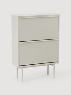 Houten schoenenkast Elona met opklapbare vakken