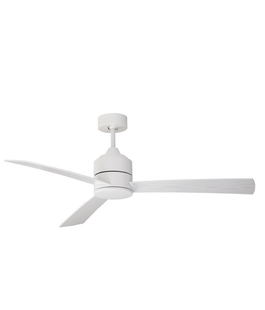 Nova Luce Axel - plafondventilator met afstandsbediening en licht optie - Ø 137,1 x 38,2 cm - 18W LED incl. - wit