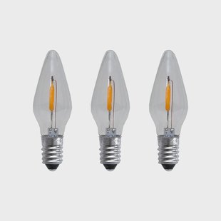 Star Trading Reservelamp E10 led filament soft glow 3-pack 0,5W 1900K niet dimbaar