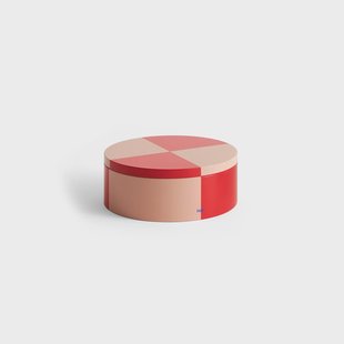 HAY Tin Container voorraadpot Round red-soft pink
