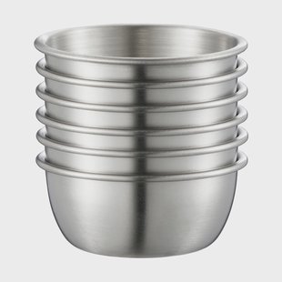 Dorre Dian dipschaaltjes 6-pack Silver