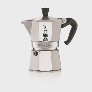 Bialetti Moka koffiekoker 3 kopjes Zilver