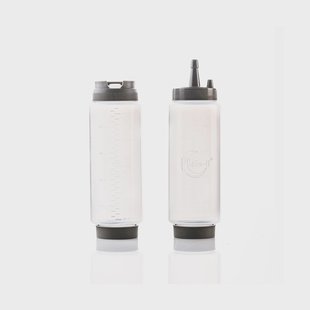 Plate It Plate-it knijpfles garnering 22 cm 2-pack Wit-grijs