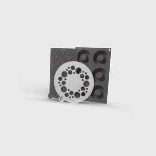 Plate It Plate-it inner circle siliconenmal 3-delig Grijs